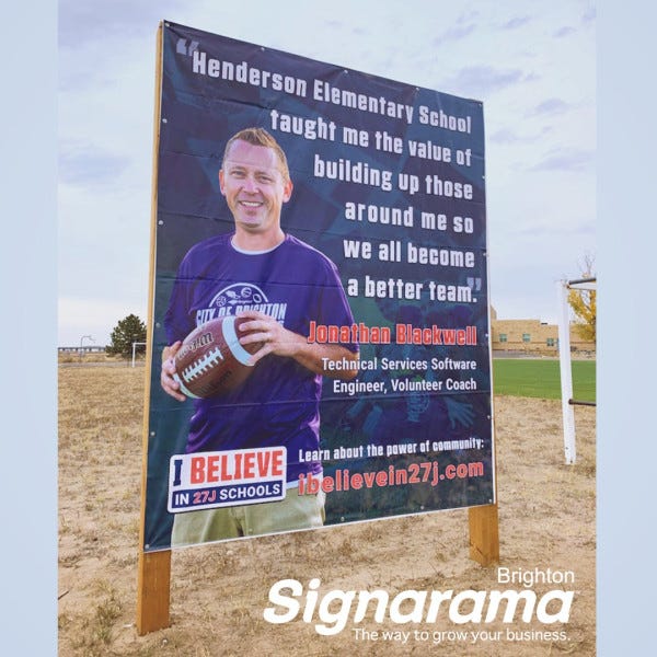 Signarama Brighton Post and Panel Banner