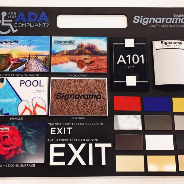 Signarama Brighton ADA Sample Board 2