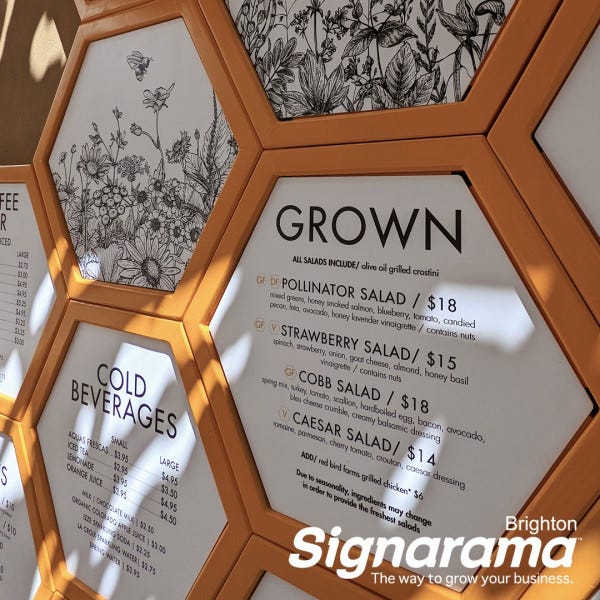 Signarama Brighton Custom Menu