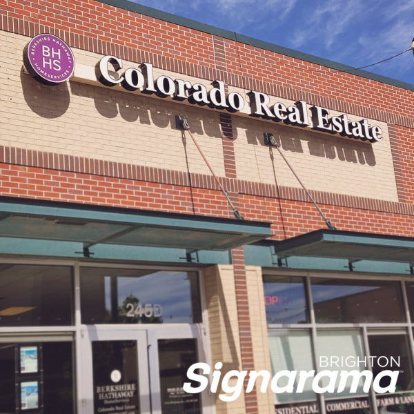 Signarama Brighton Channel Letters for Colorado Real Estate