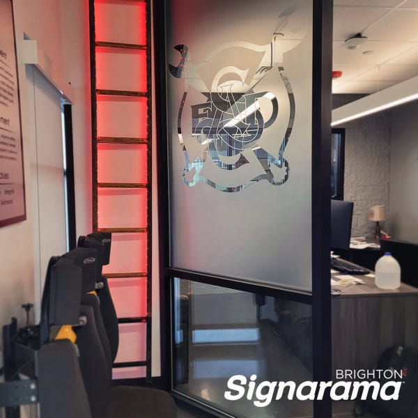 Signarama Brighton Etched Vinyl Logo for South Adams Fire Department