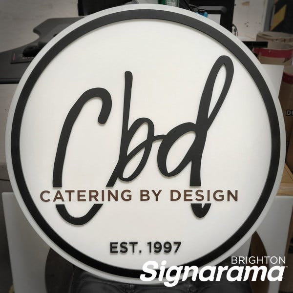 Signarama Brighton Dimensional Routed Sign for Catering by Design