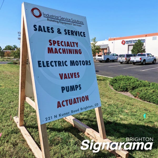 Signarama Brighton Post and Panel for Industrial Service Solutions