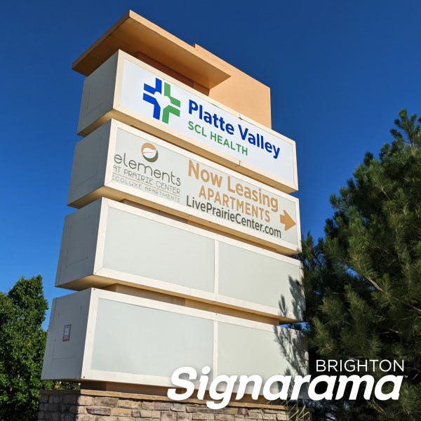 Signarama Brighton Monument Graphics for Platte Valley SCL Health