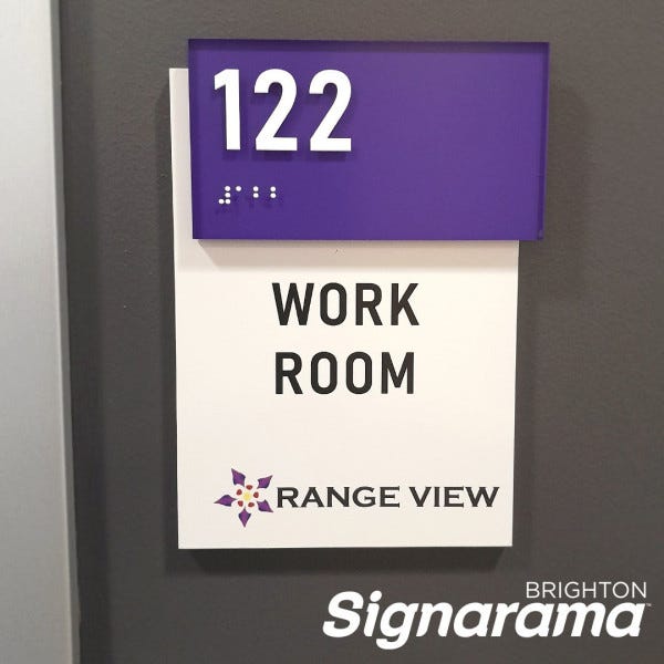 Signarama Brighton ADA Office Signs for Range View Oral & Facial