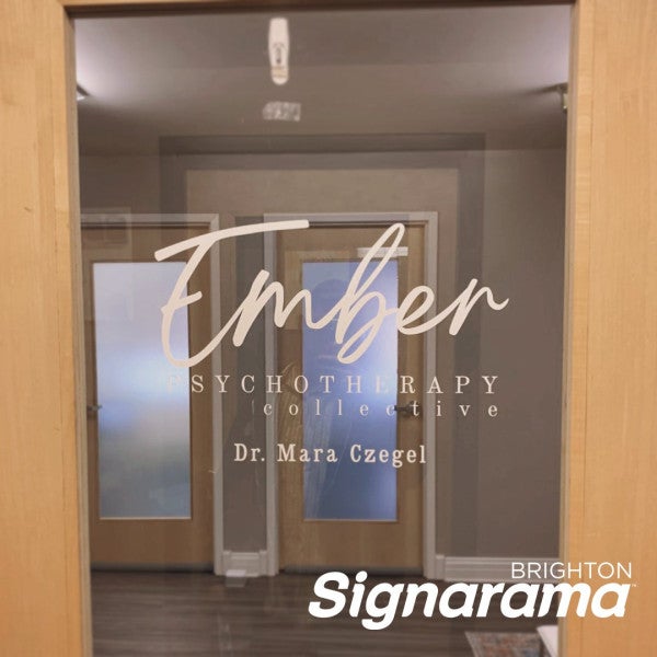 Signarama Brighton Window Graphics for Ember Psychotherapy Collective