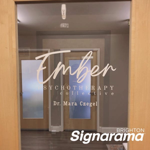 Signarama Brighton Window Graphics for Ember Psychotherapy Collective