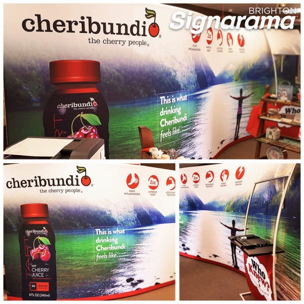 Signarama Brighton Tradeshow Display Events Pop-Up for Cheri Bundi