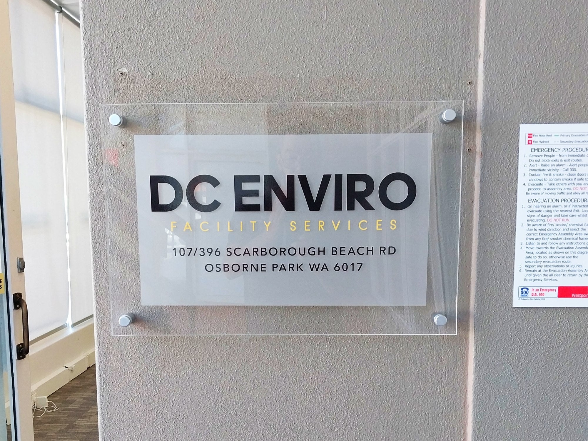 DC Enviro Acrylic Signage