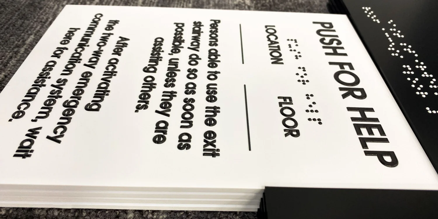 Accessibility & Braille Signs