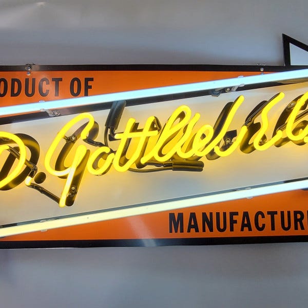 Gottlieb Neon Sign