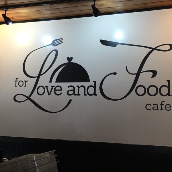 For love & Food Wall Graphic