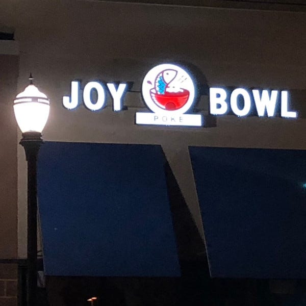 Joy Bowl Channel Letters