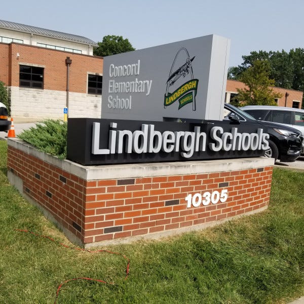Lindbergh School Monument Sign