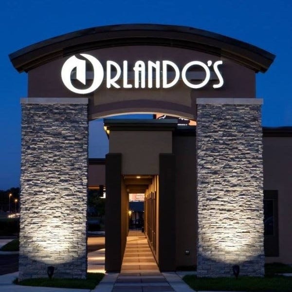 Orlando's Walway Lighted Sign