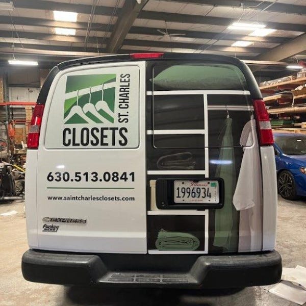 St. Charles Closet - Vehicle Rear Graphic