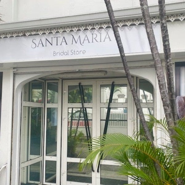 SIGNALETIQUE EXTERIEURE - SANTA MARIA BRIDAL STORE  - SIGNARAMA REUNION