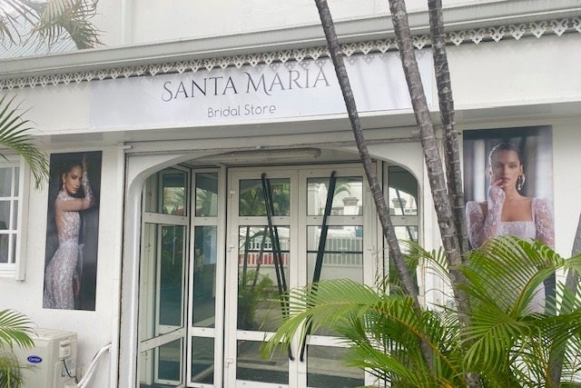 SIGNALETIQUE EXTERIEURE - SANTA MARIA BRIDAL STORE  - SIGNARAMA REUNION