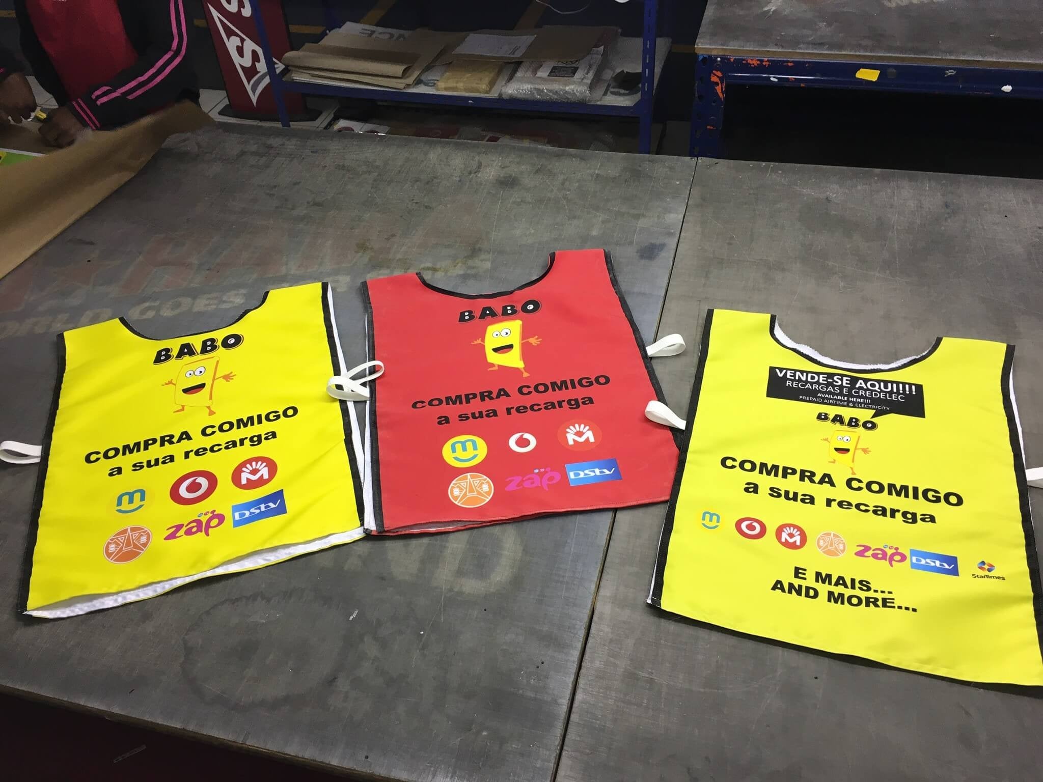 Promotional product BIBS correx board and stickers
