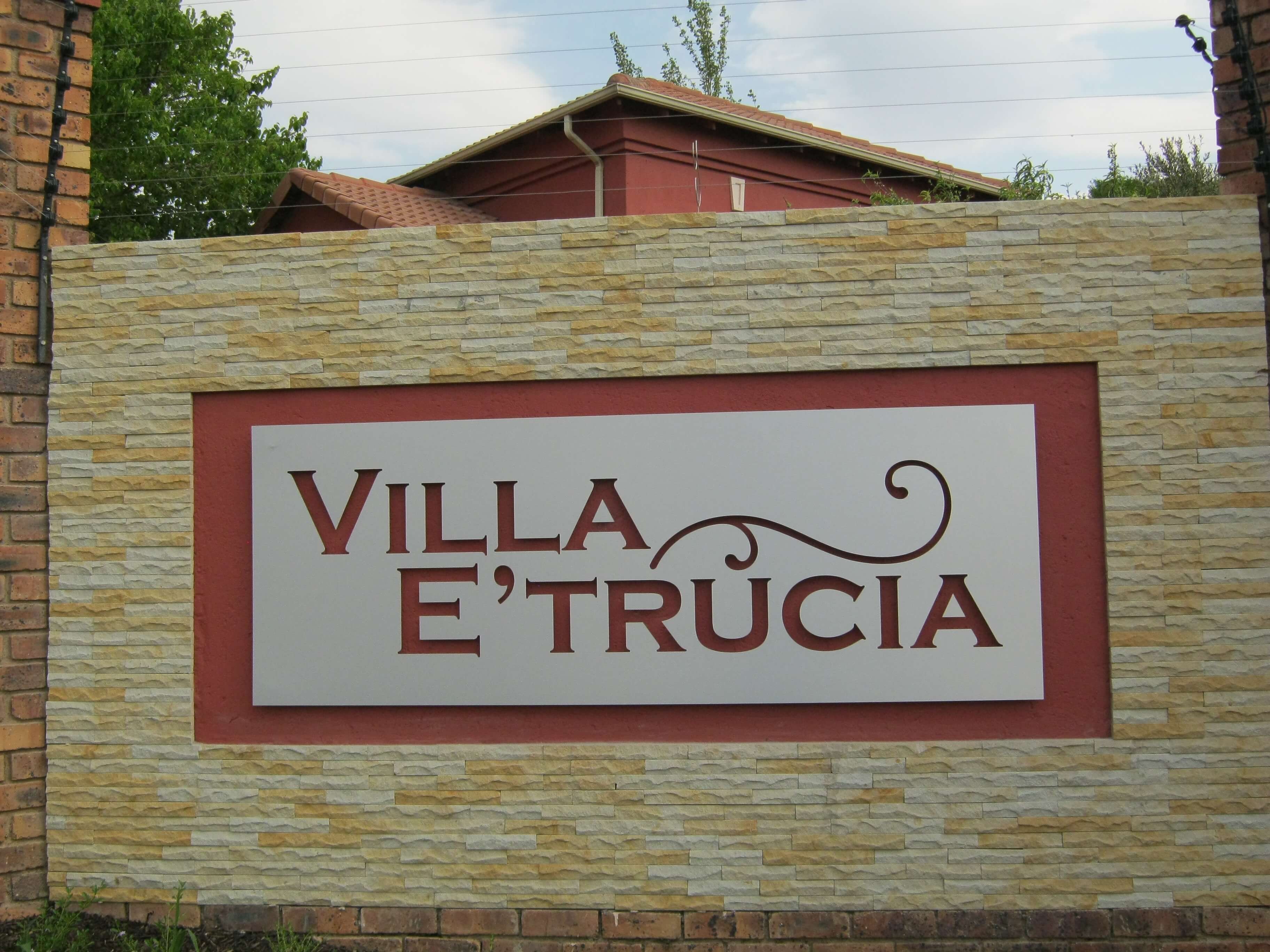 Metal sign