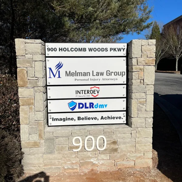 2023 01 26 Monument Roadside Sign Melman Law