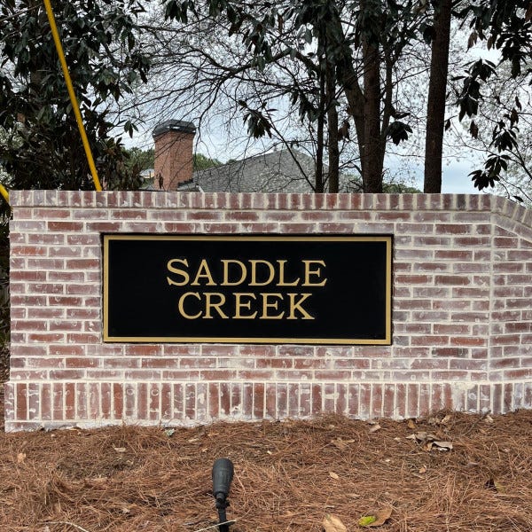 2023 04 06 HDU Neighborhood Sign Saddle Creek