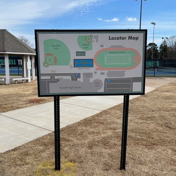 2023 04 06 Post & Panel Map Roswell High School RHS