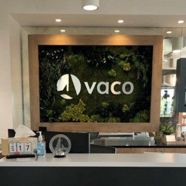 2023 04 18 Wall Logo on Standoffs Vaco