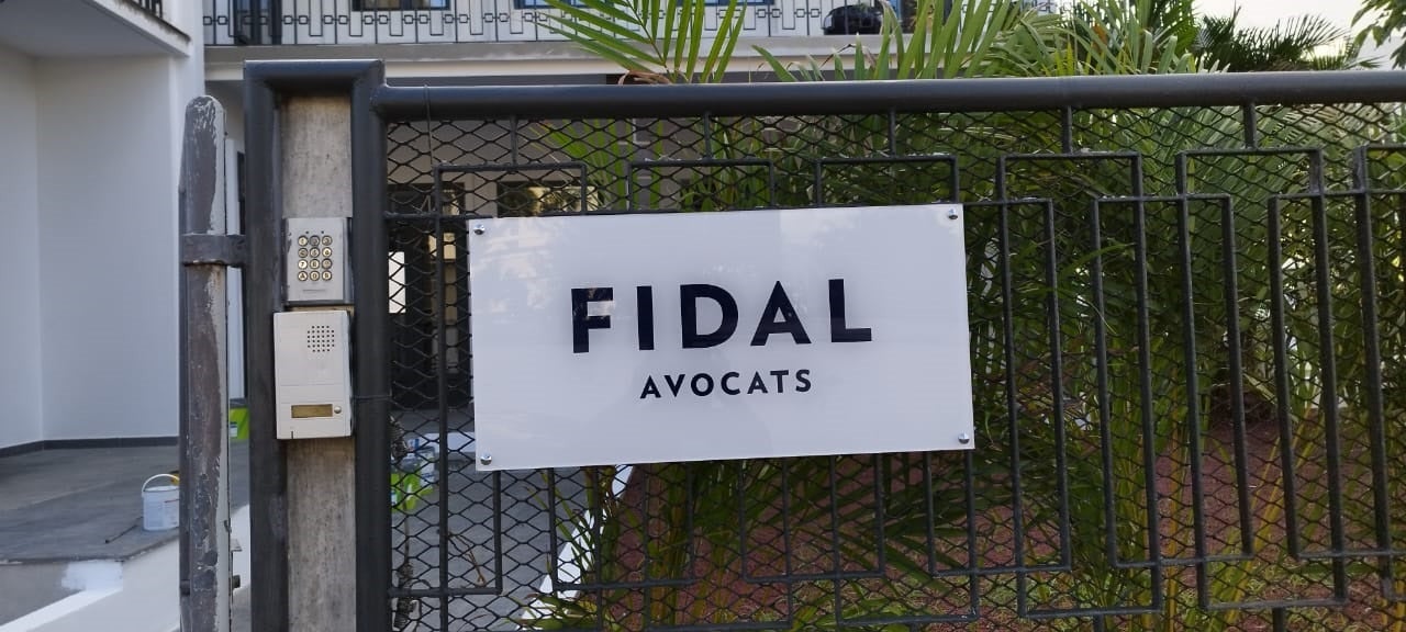 FIDAL AVOCATS - PLAQUE DIRECTIONNELLE - SIGNARAMA REUNION