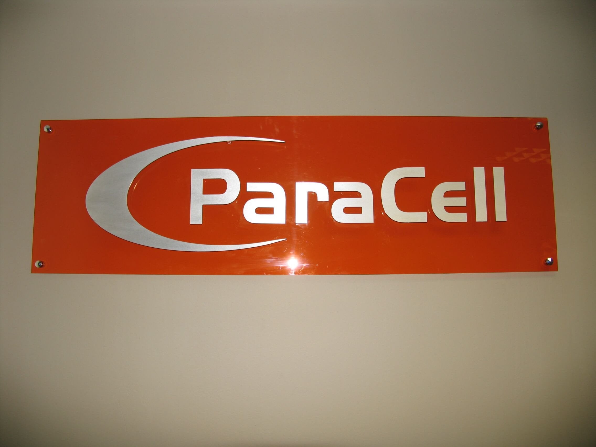 Company reception sign