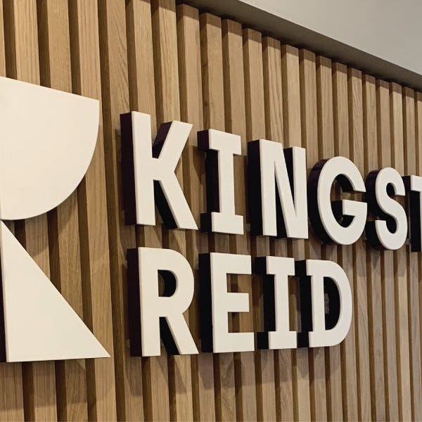Kingston Reid 3D Acrylic Lettering