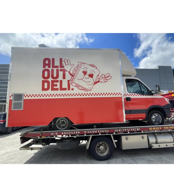 Food truck wraps - Hospitality is Awesome.