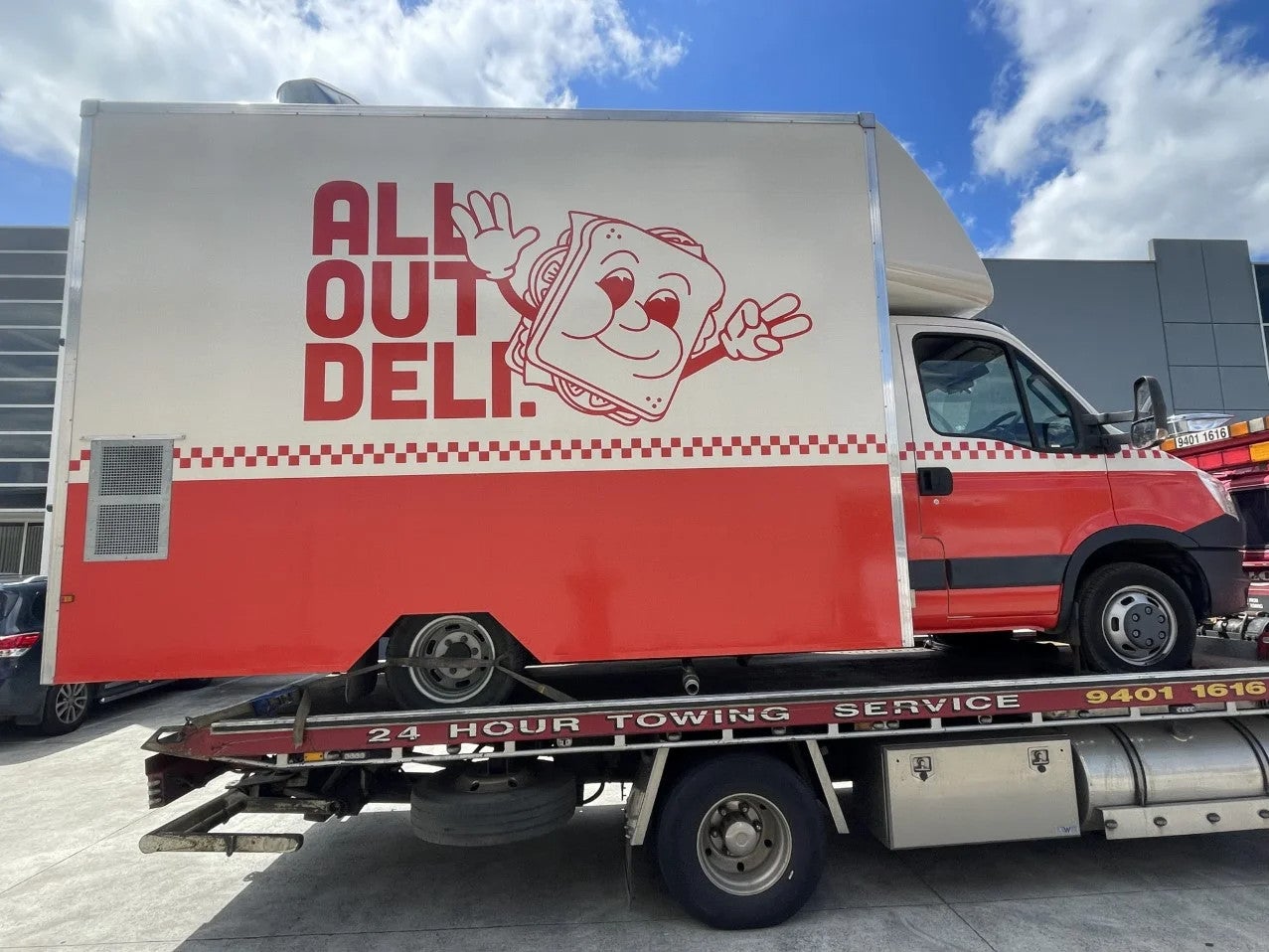 Food truck wraps - Hospitality is Awesome.