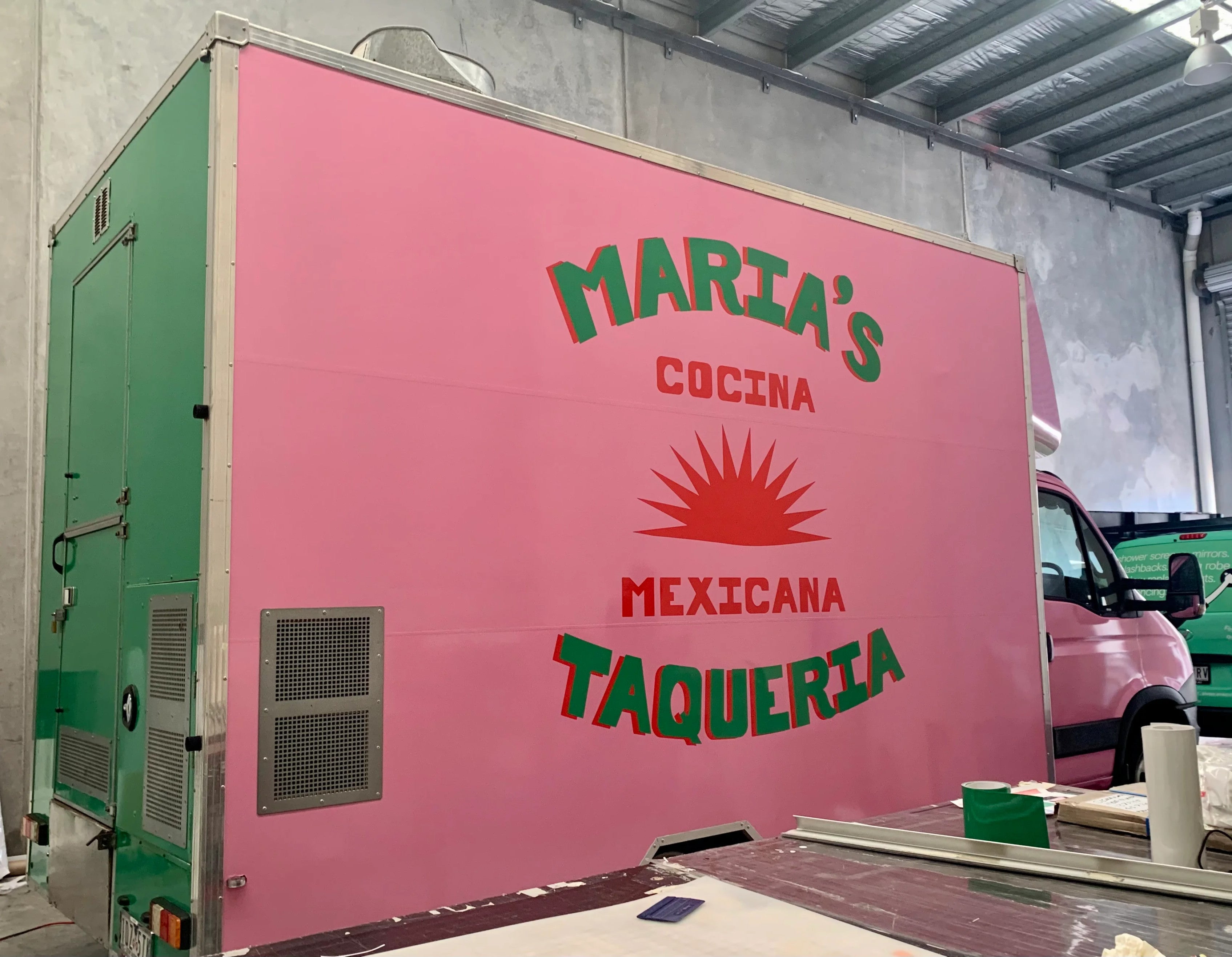 Food truck wraps - Hospitality is Awesome.