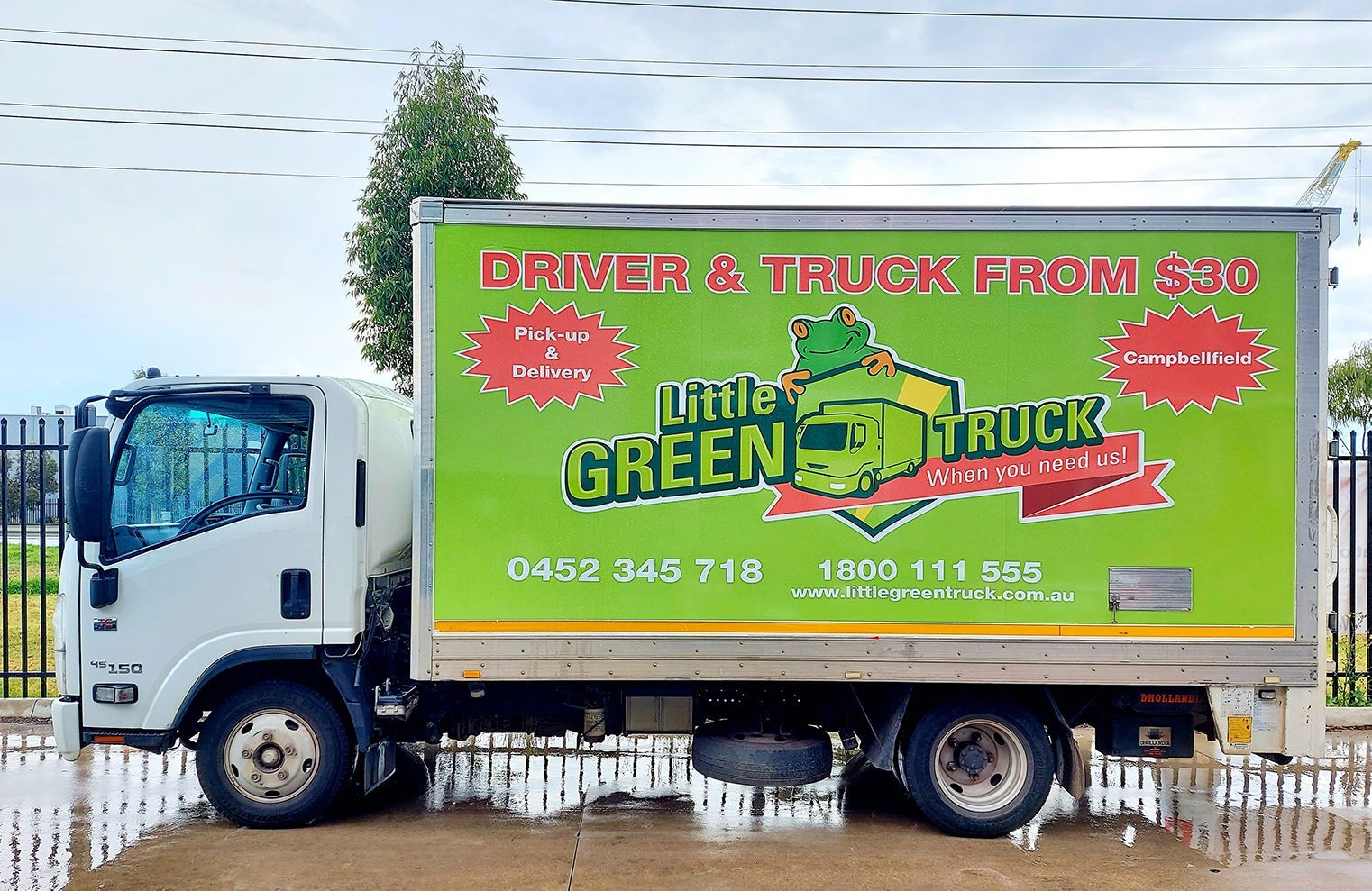 Vehicle Signage for Little Green Truck