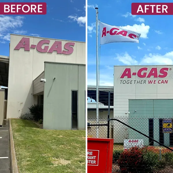 A Gas Vessel Signage