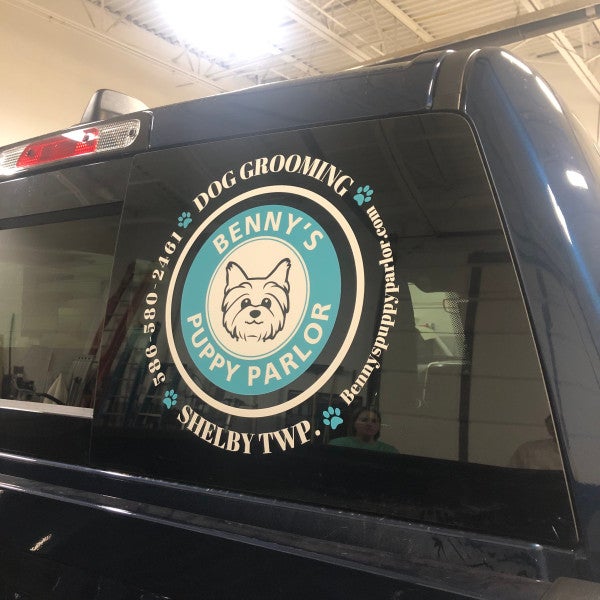Benny Puppy Parlor - Vehicle Window Decal