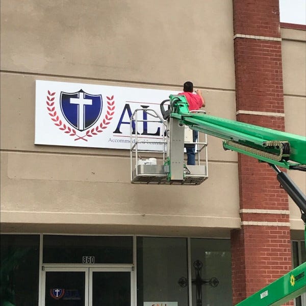 Sign Install
