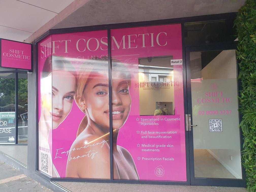 Our one way vision signage is a game changer for your new storefront - advertise your business in style whilst maintaining privacy, with Frost for Door and Acrylic for Reception sign