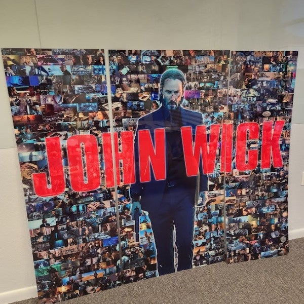 John Wick Acrylic Triptych for a Custom Safe