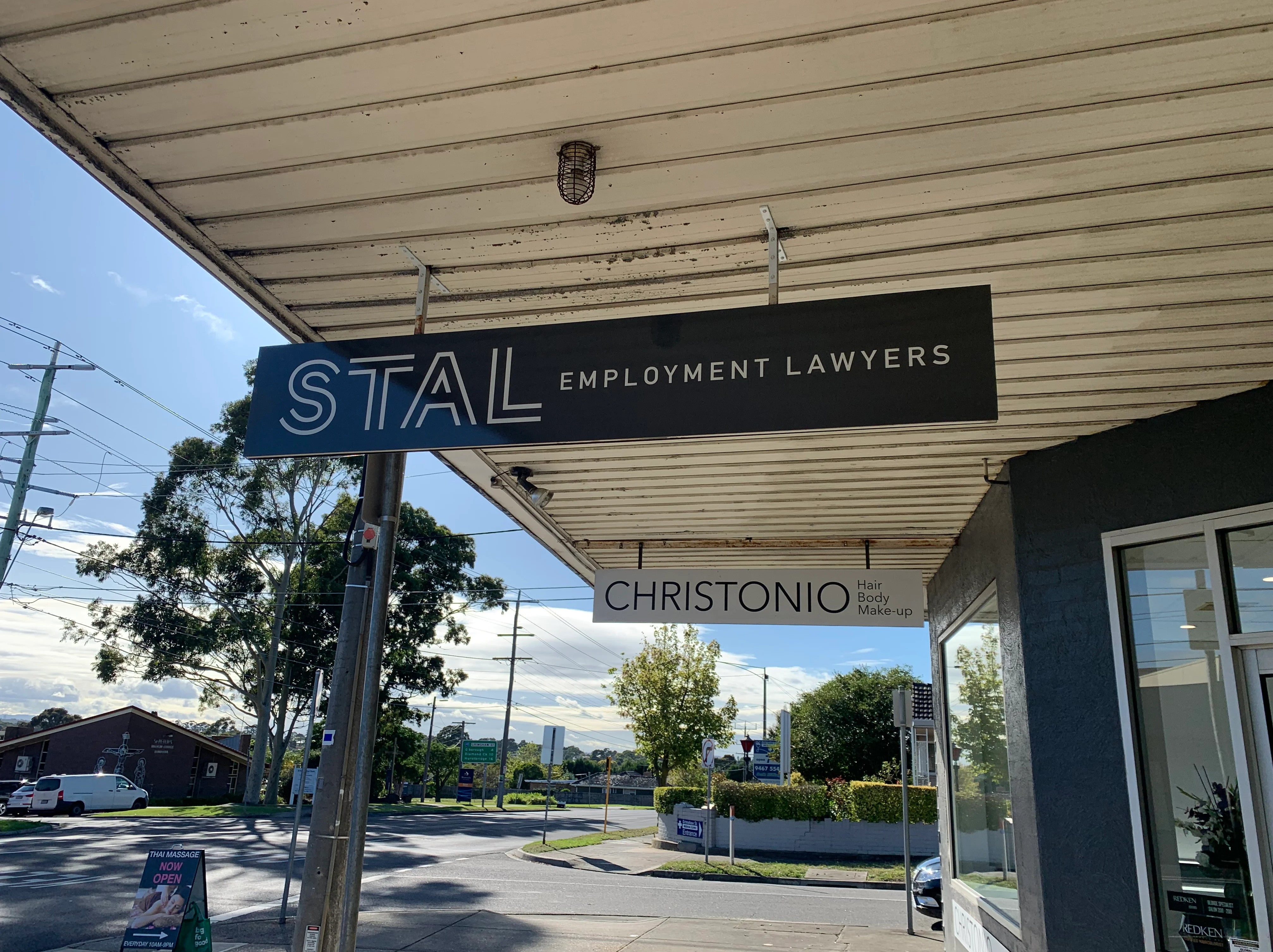 Building Signage - STAL Employment Lawyers - Bundoora.