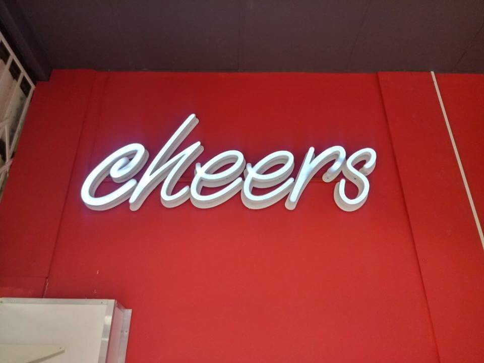 Fabricated letters with leds