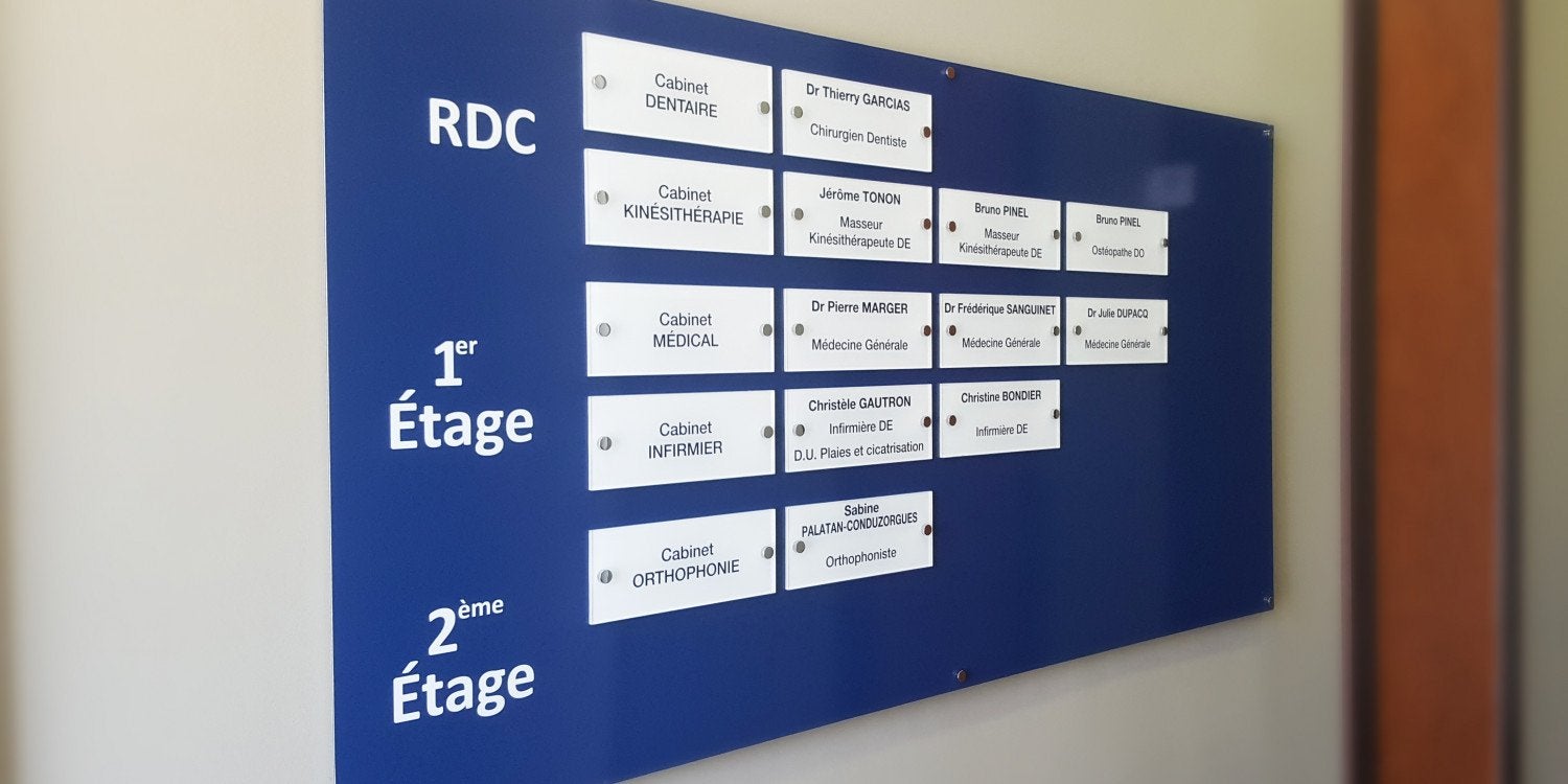 Plaque Professionnelle