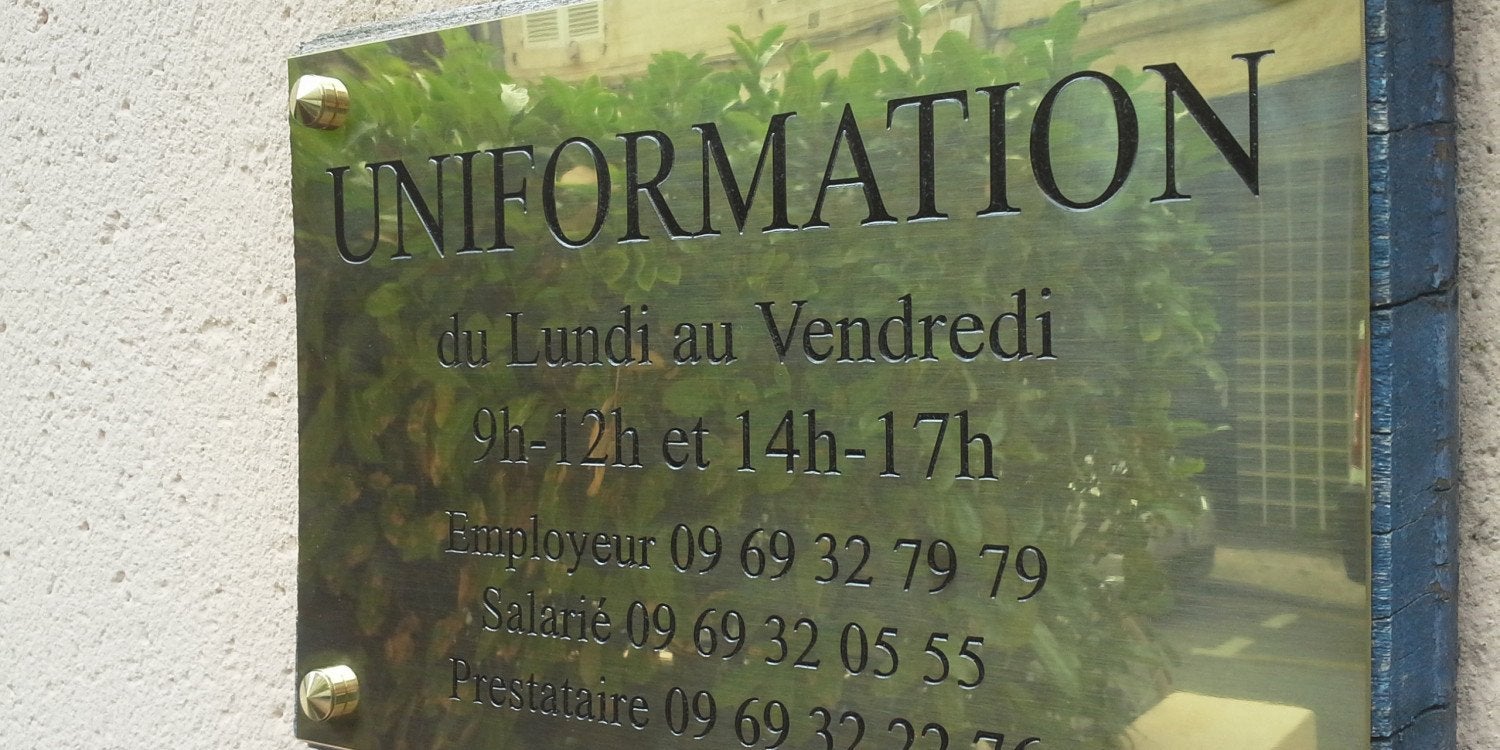 Plaque gravée : Signalez votre entreprise