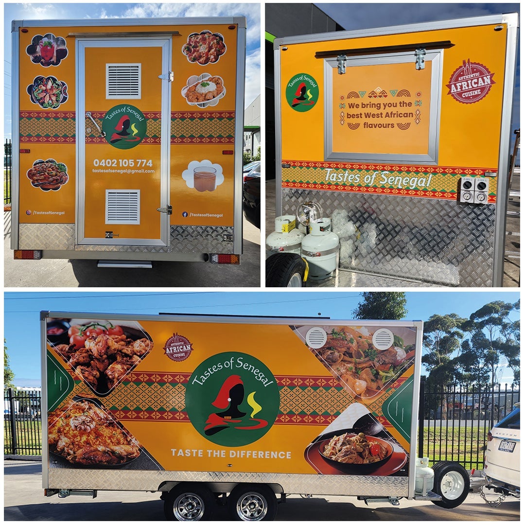 Food Trailer Signage completed for Tastes of Senegal