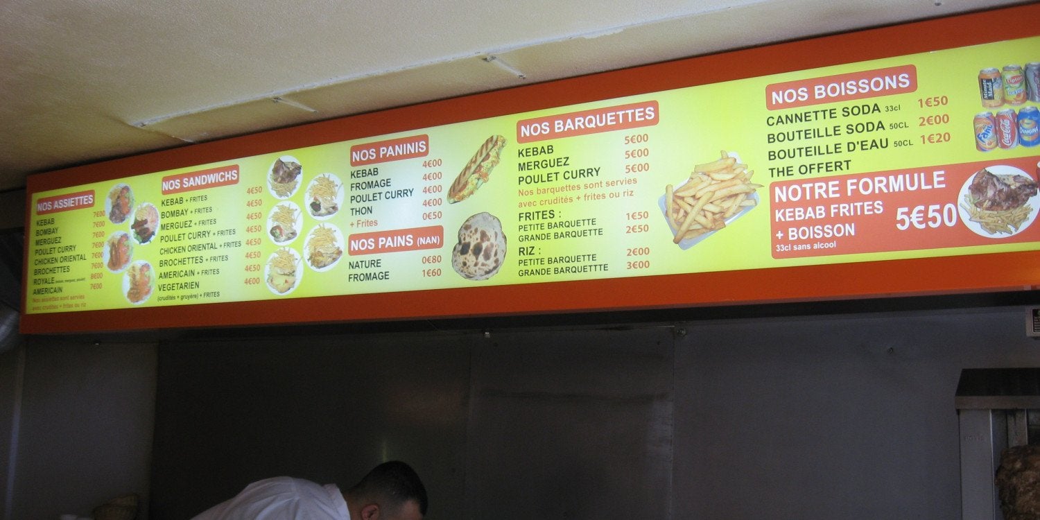 Le Menu Board