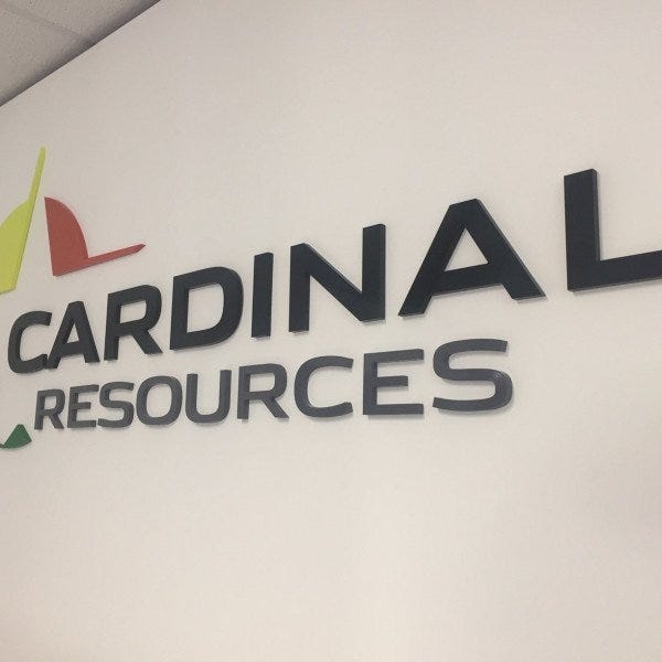 Painted Acrylic Reception Sign