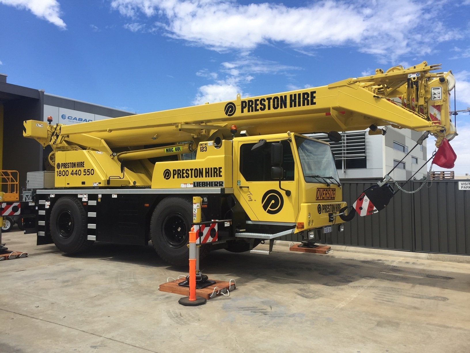 Truck Graphic for a large crane for Preston Hire