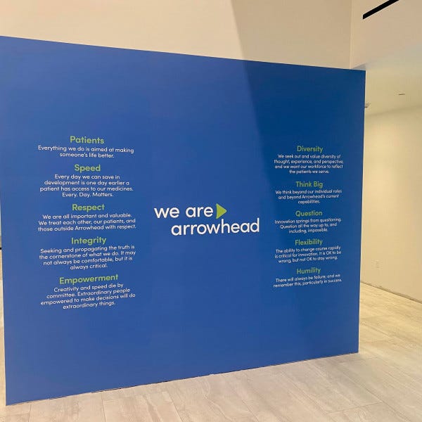 Arrowhead Pharmaceuticals Wall Wrap
