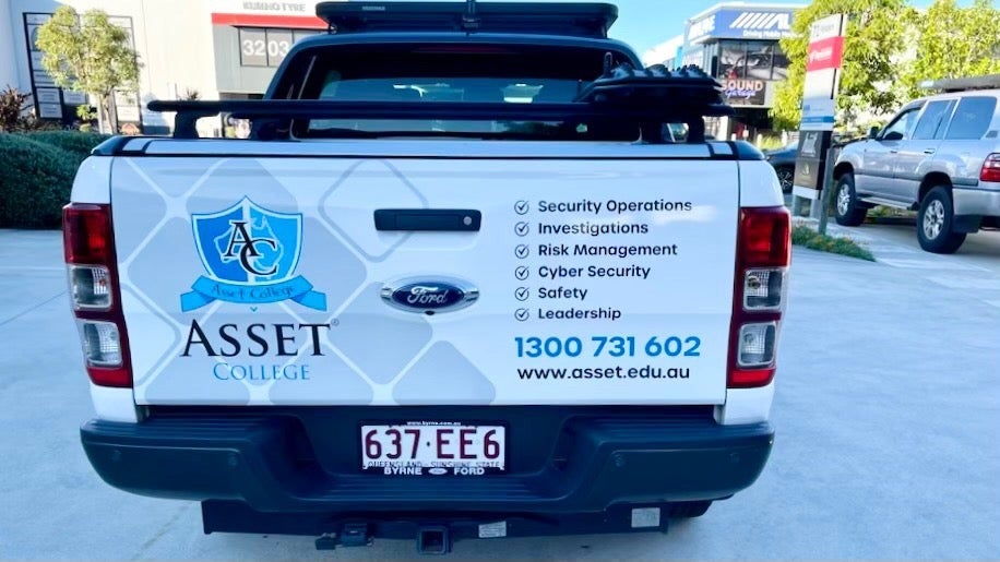 Asset College Vehicle Signage